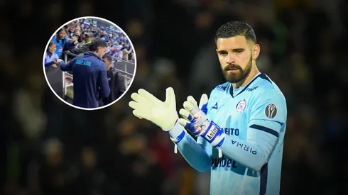 Andrés Gudiño tuvo un gesto de cercanía con la afición presente en Puebla.