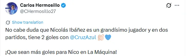 Mensaje de Hermosillo en X