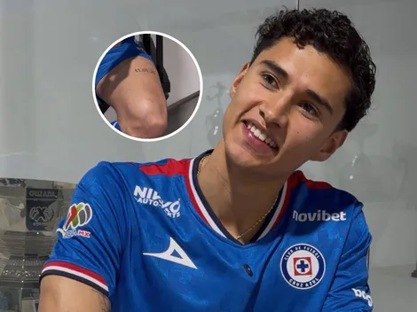 El tatuaje de Jeremy Márquez que tiene a Cruz Azul como protagonista