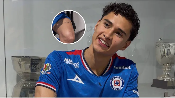 El tatuaje de Jeremy Márquez que tiene a Cruz Azul como protagonista