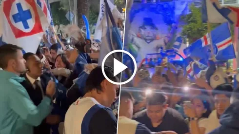 Los fanáticos se expresaron de gran manera a horas del partido.