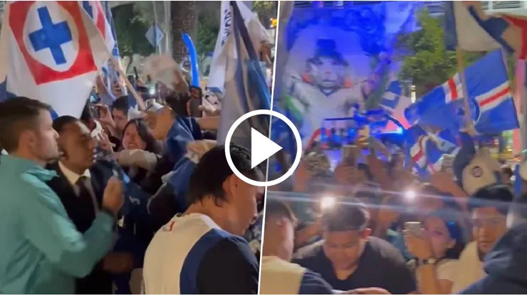 Los fanáticos se expresaron de gran manera a horas del partido.