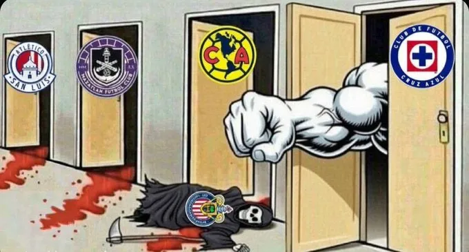 Los memes del Cruz Azul – Chivas. (X)