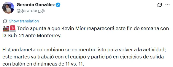 Información de Gerardo González