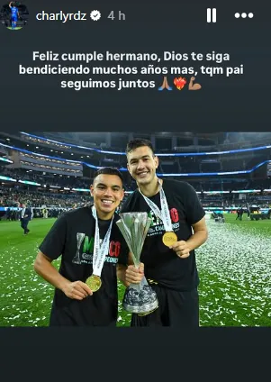 Mensaje de Charly Rodríguez a César Montes