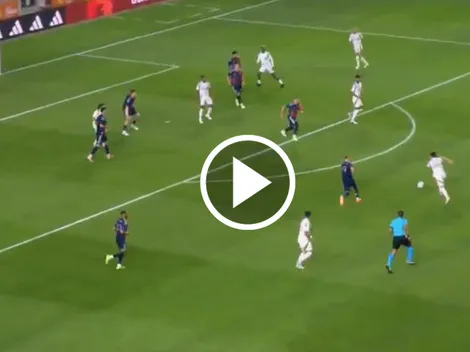 Gol de otro planeta de Eustaquio contra Mateusz Bogusz