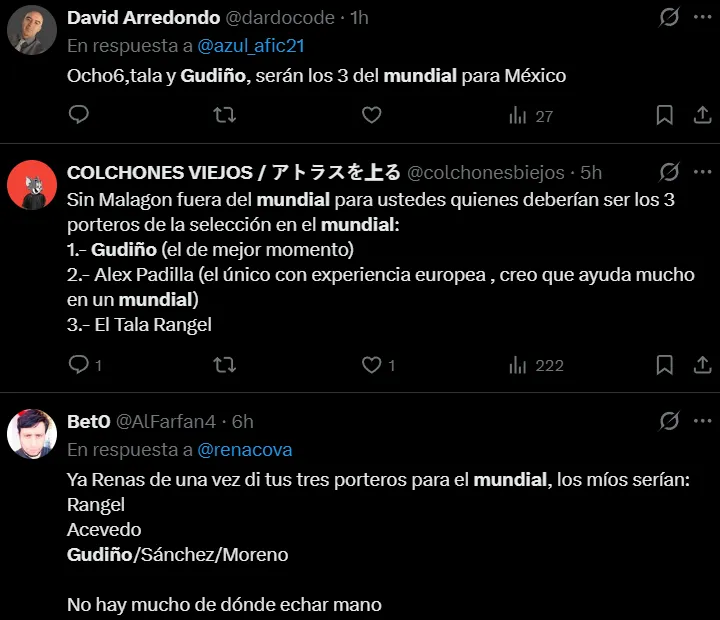 Las redes piden a Gudiño para el Mundial 2026. (X)