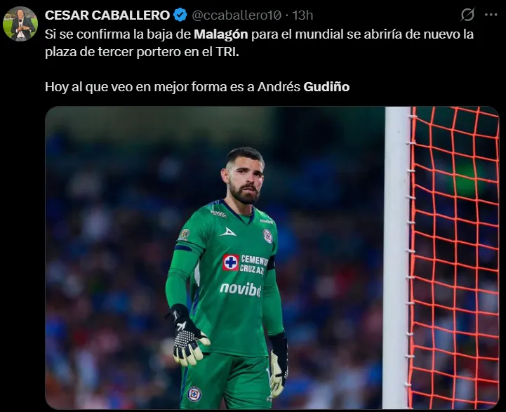 Las redes piden a Gudiño para el Mundial 2026. (X)