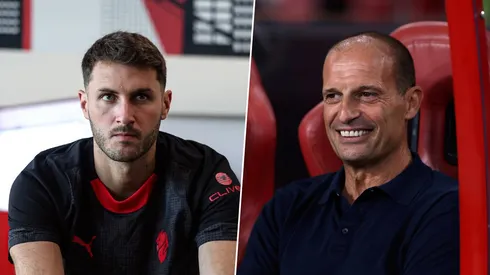 Massimiliano Allegri habló del regreso de Santiago Giménez en AC Milan y explicó por qué aún no volverá a jugar.