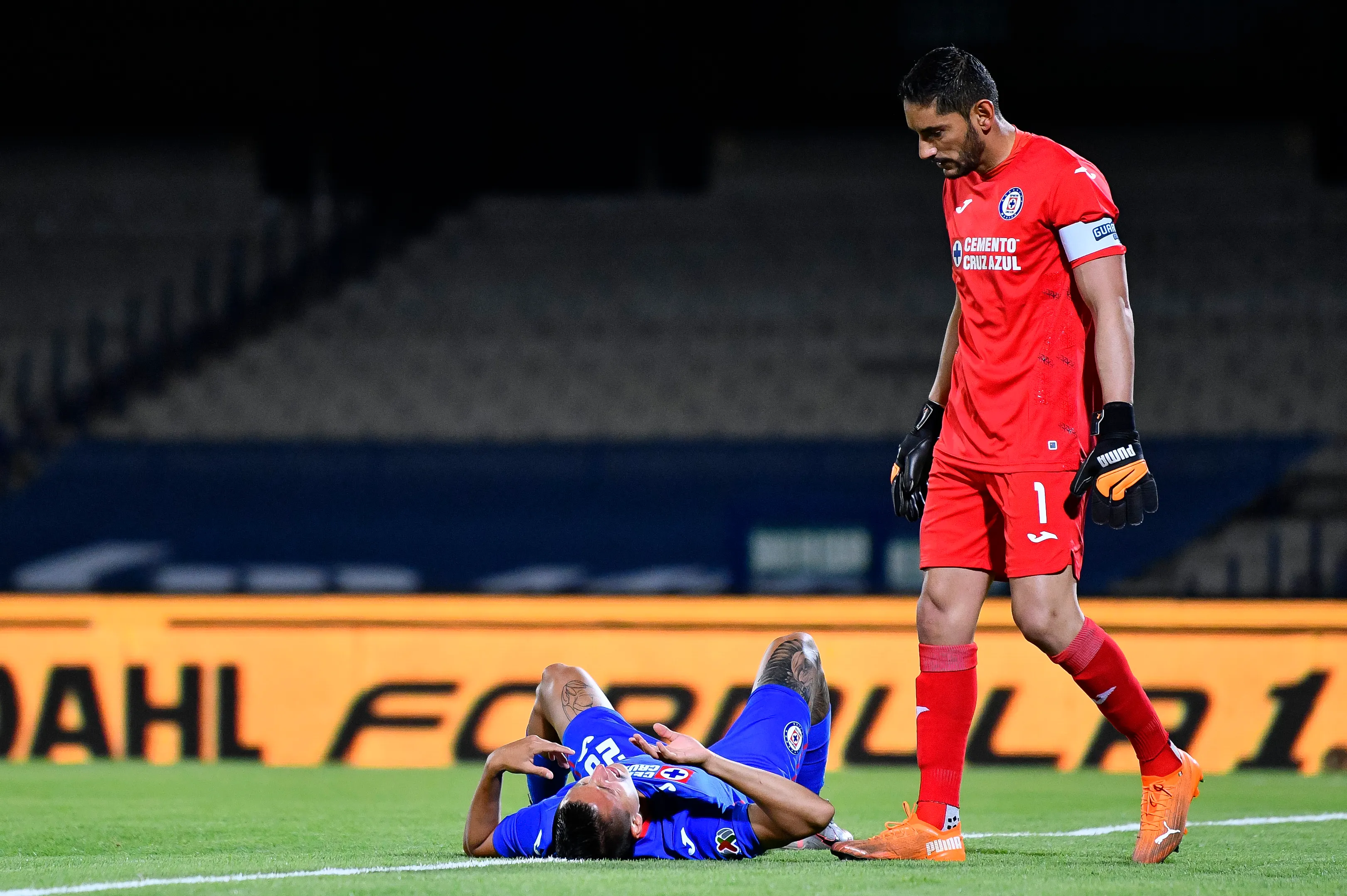Ciudad de México, 7 de marzo de 2021. , durante el juego a puerta cerrada de la jornada 10 del torneo Guard1anes Clausura 2021 de la Liga BBVA MX, entre Pumas de la UNAM y la Máquina Celeste de la Cruz Azul, celebrado en el estadio Olímpico Universitario. Foto: Imago7/Rafael Vadillo
