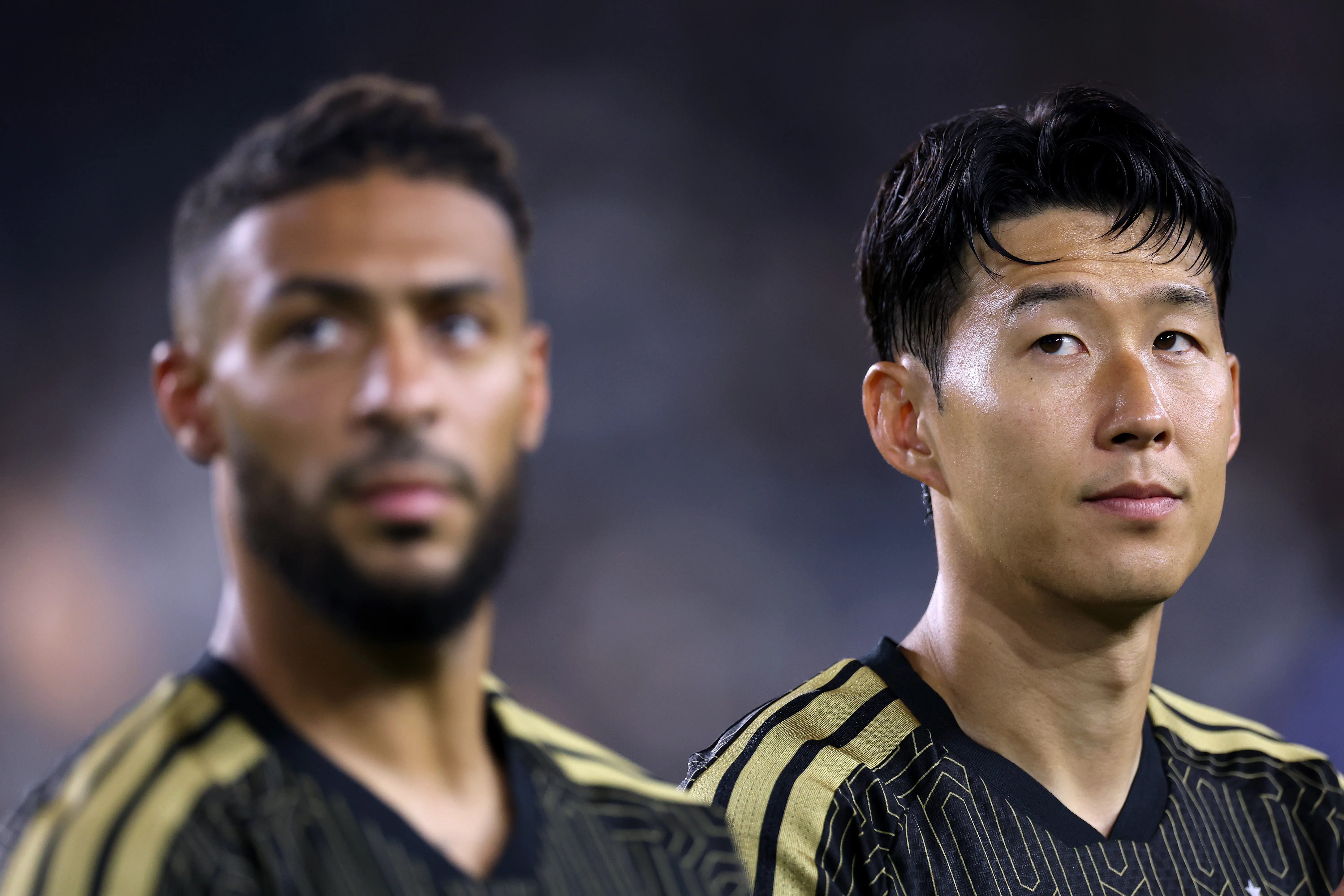 Denis Bouanga y Heung-Min Son son las principales cartas ofensivas de LAFC, próximo rival de La Máquina. (Getty Images)