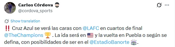 Infromación de Carlos Córdova