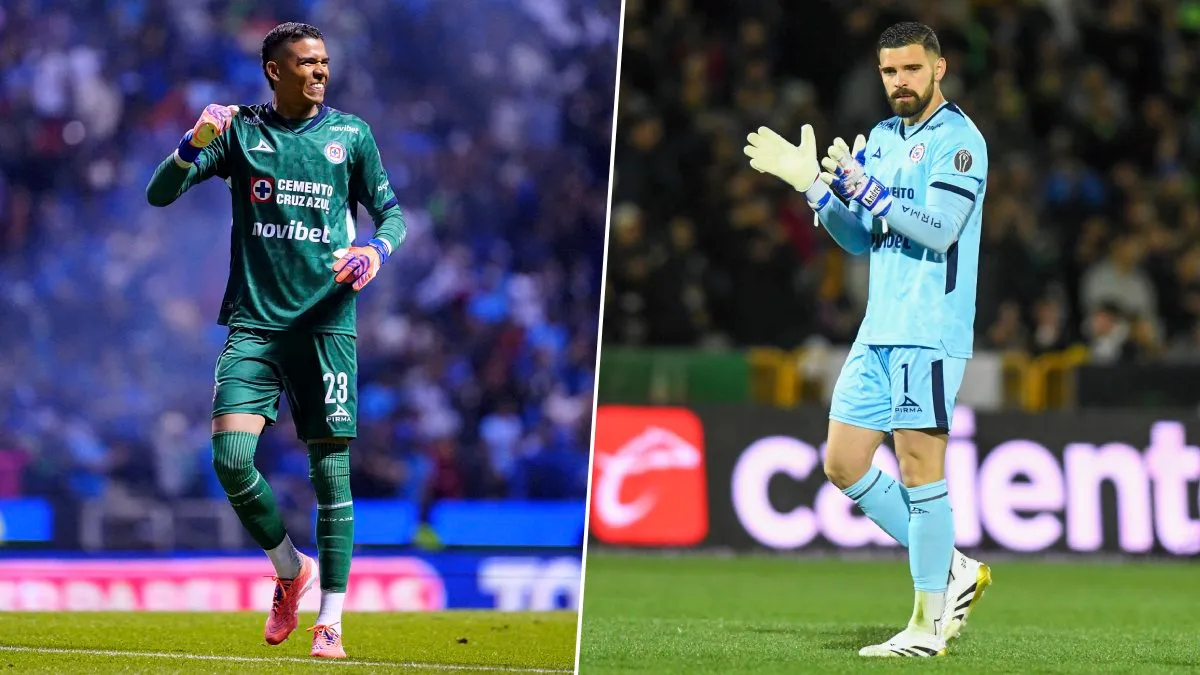 La “disputa” entre Kevin Mier y Andrés Gudiño acapara la atención de la afición de Cruz Azul. (Imago7 / Edición)