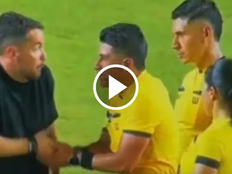 No se vio por TV: el encontronazo de Nicolás Larcamón con los árbitros