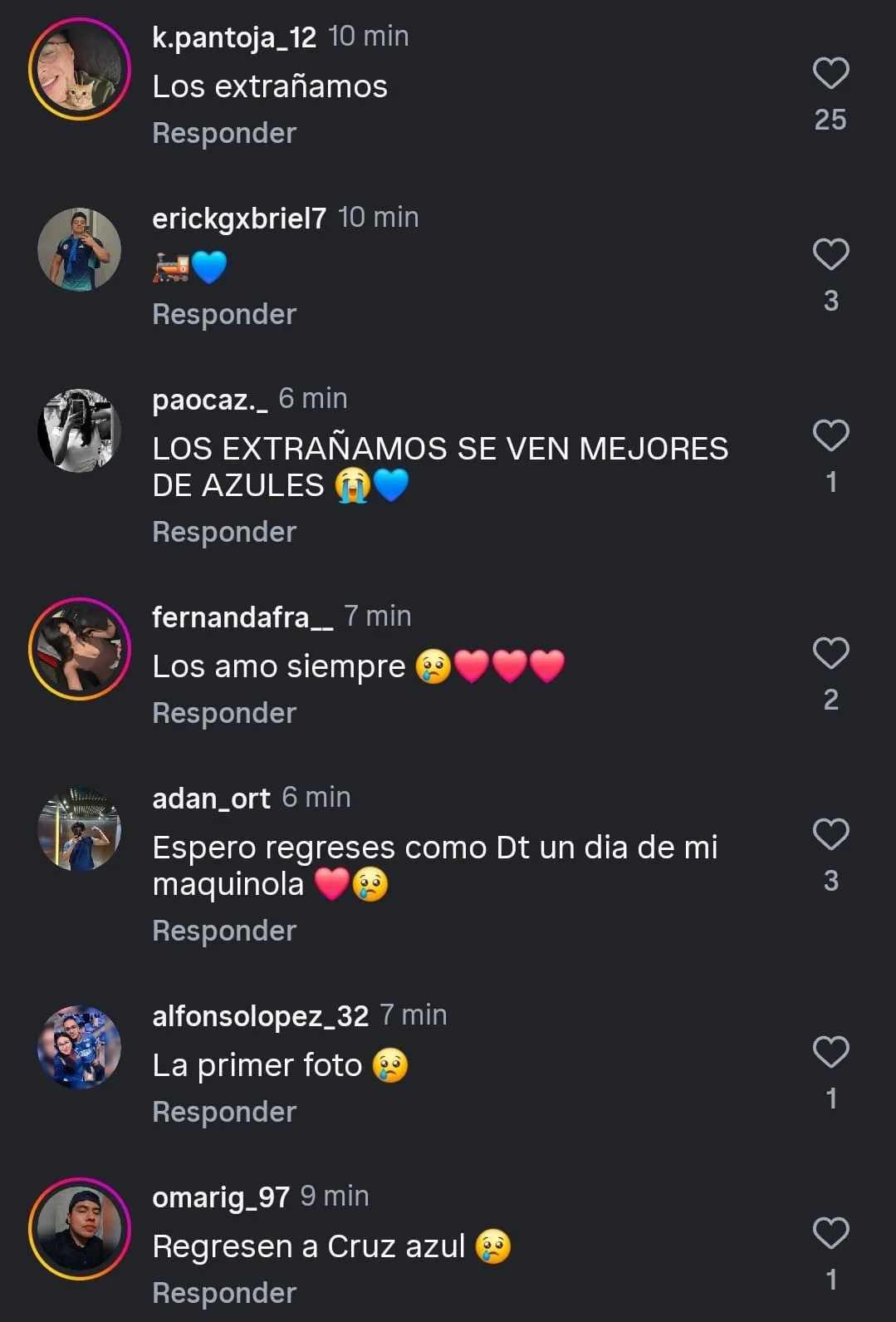 Comentarios de la afición de Cruz Azul. (@lolofaravelli)