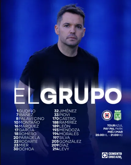 Convocatoria oficial de Cruz Azul