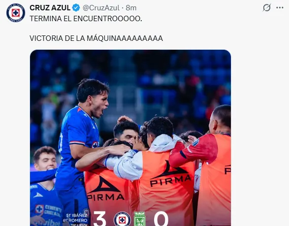 Cruz Azul goleó 3-0 al Atlético Nacional en amistoso internacional