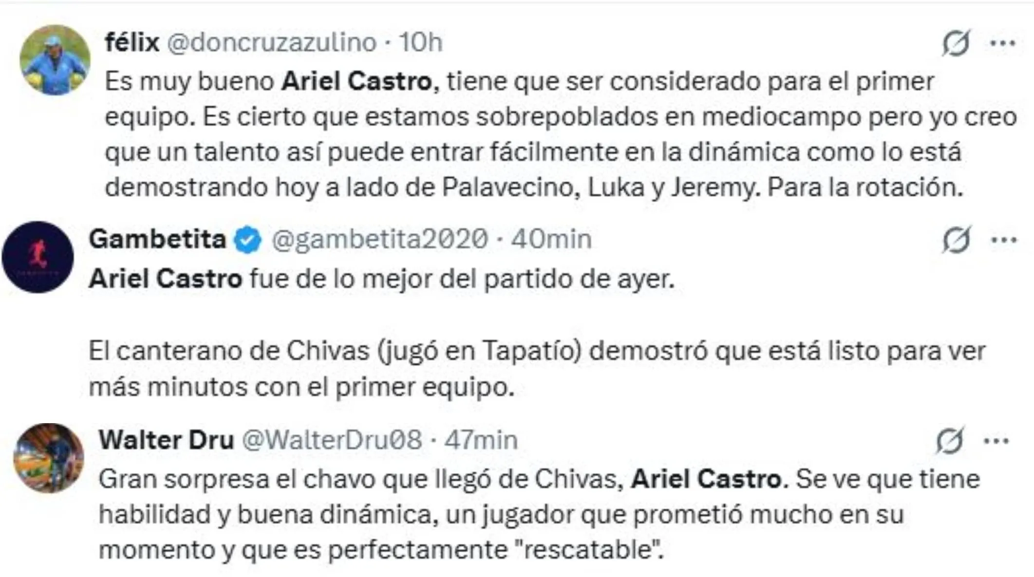 La afición se cautivó con el debut de Ariel Castro en Cruz Azul (X)