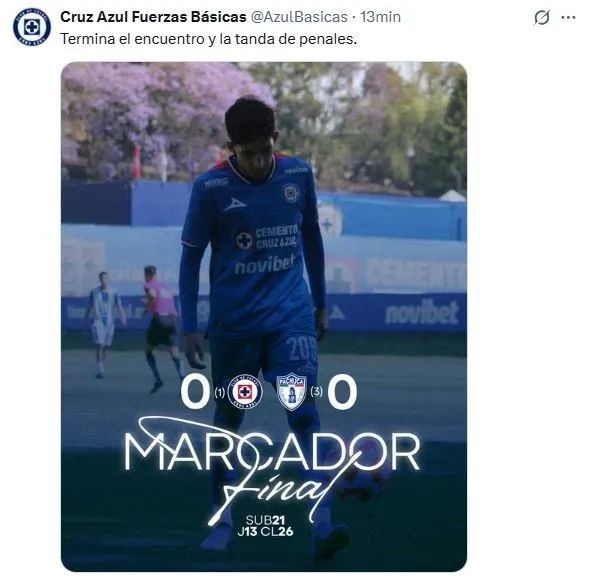 La nueva derrota de Cruz Azul Sub-21 que complica la liguilla (X)