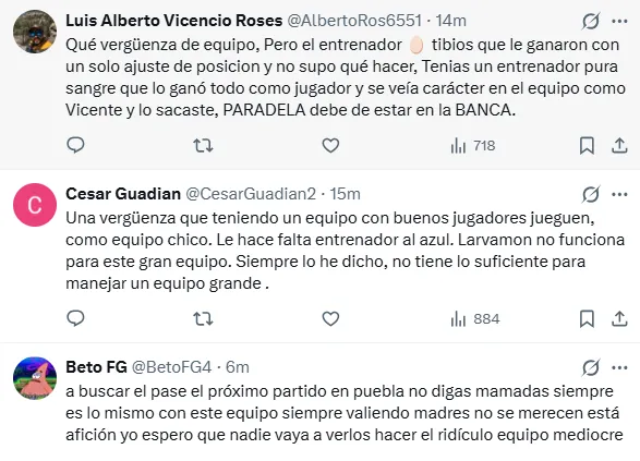 Reacciones de la afición de Cruz Azul a la derrota
