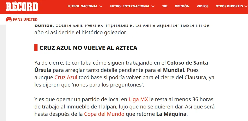 Información de la columna El Francotirador