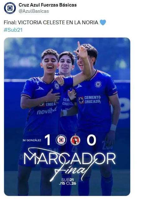 Cruz Azul Sub-21 volvió a la victoria ante Tijuana: ¿Hay liguilla? (X)