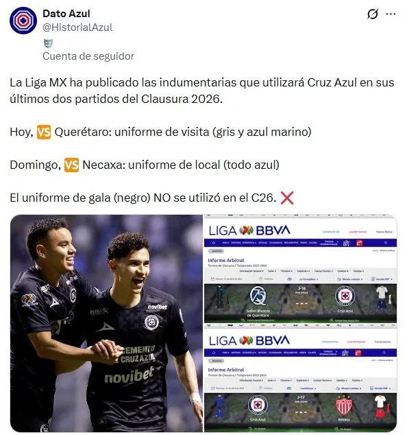 El “destrato” de Cruz Azul con Pirma durante el Clausura 2026 (X)