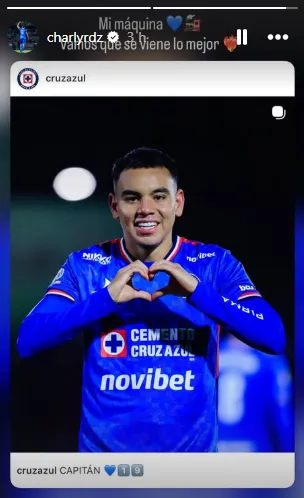 Publicación de Charly en redes sociales