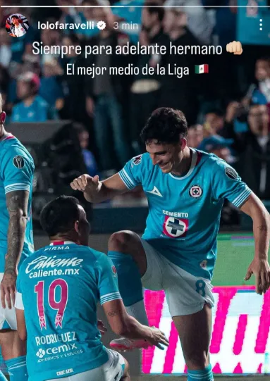 Mensaje de Faravelli en redes sociales