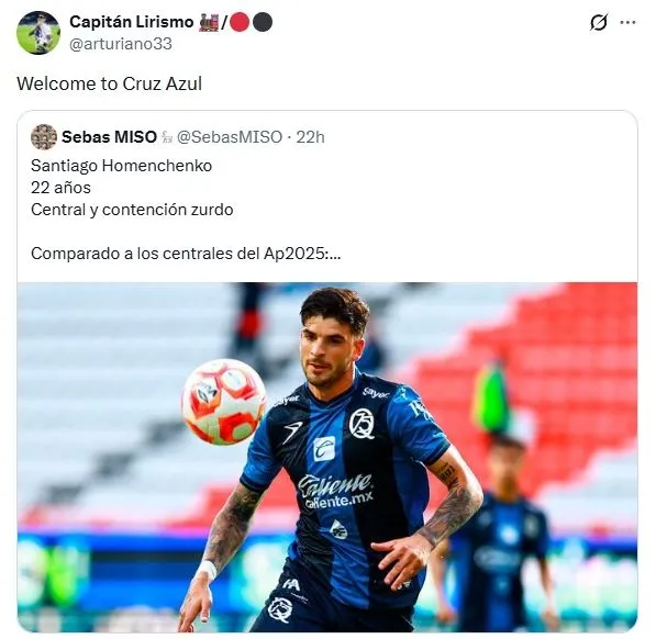 El defensa de la Liga MX que la afición quiere en Cruz Azul (X)