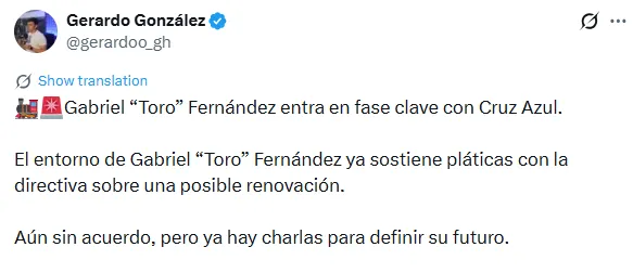 Información de Gerardo González