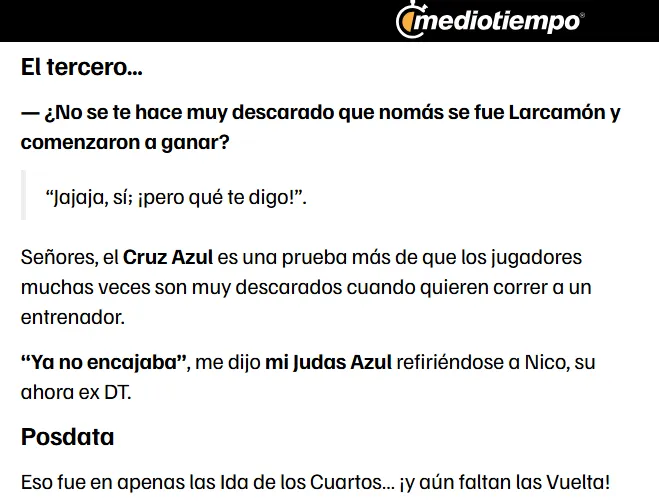 Información de Miguel Ángel Arizpe