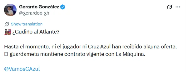 Información de Gerardo González