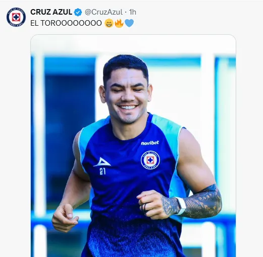 Publicación de Cruz Azul este jueves