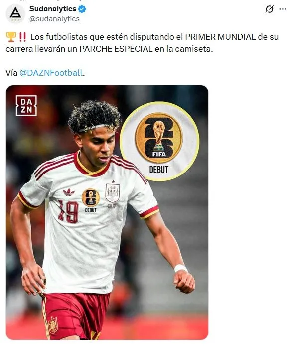 El parche especial que utilizaría Erik Lira en el Mundial 2026 (X)