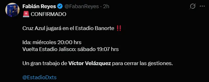 Periodistas de Cruz Azul resaltan la figura de Víctor Velázquez. (X)