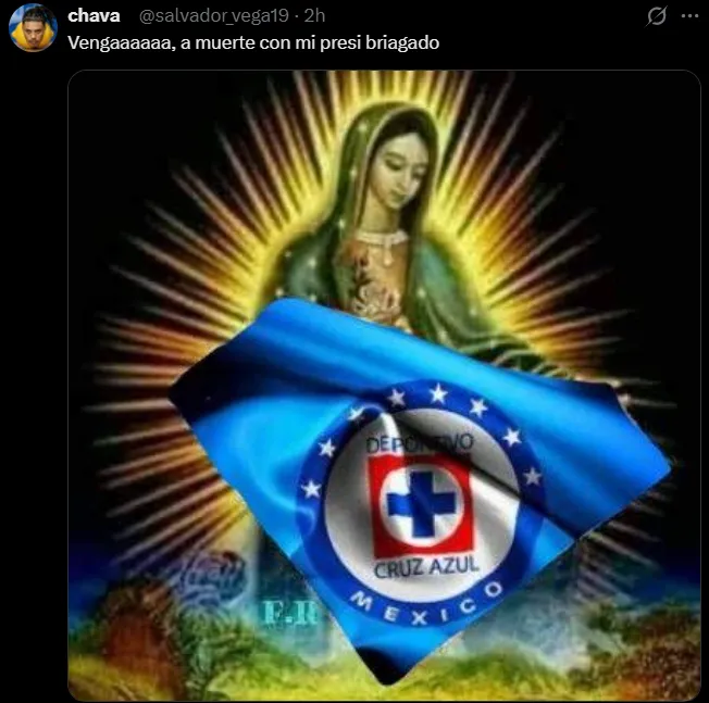 Afición de Cruz Azul apoya a Velázquez tras conseguir el Banorte. (X)