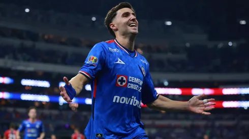 José Paradela festeja su gol frente a Atlas, en la vuelta de los cuartos de final del Clausura 2026.
