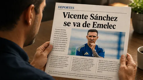 La prensa ecuatoriana refleja con contundencia la salida de Vicente Sánchez.