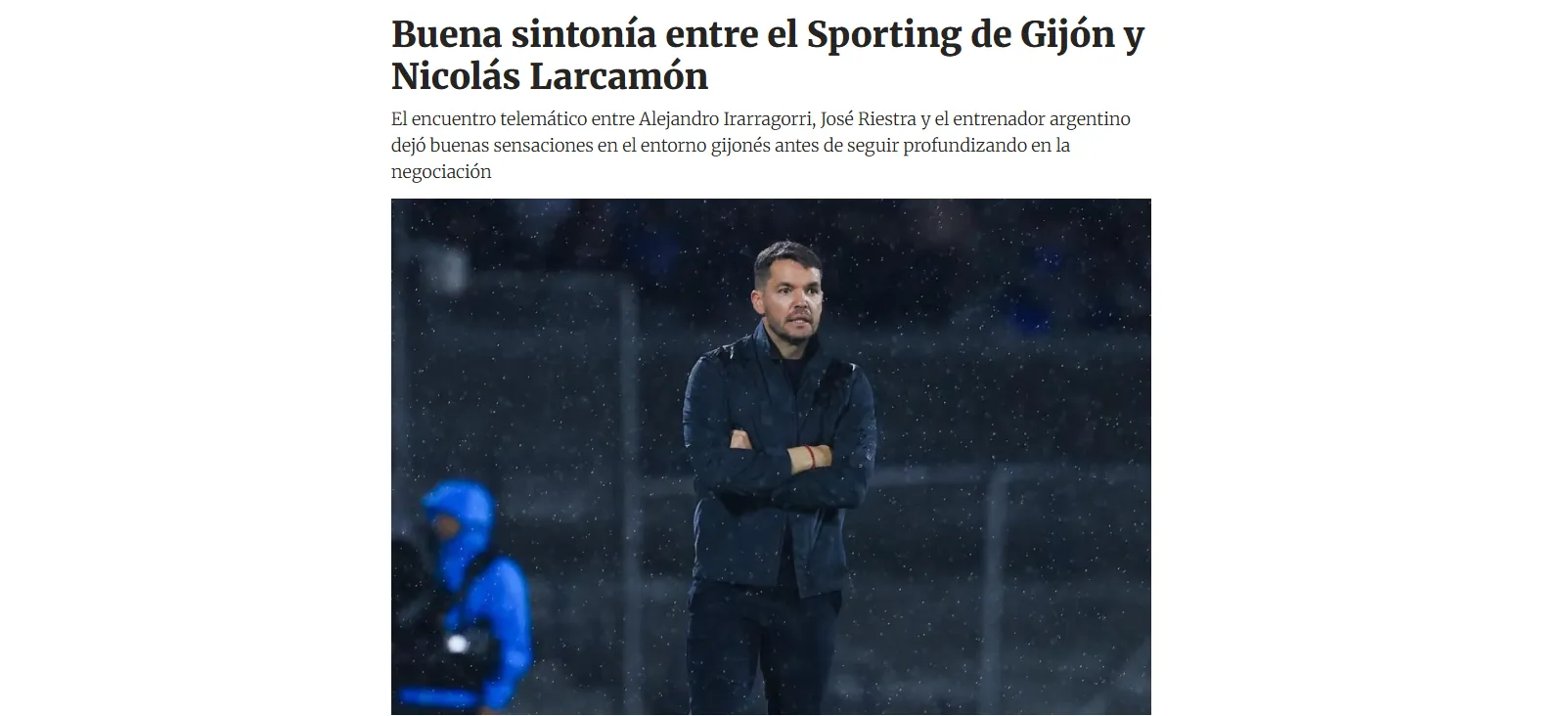 La negociación entre Larcamón y el Sporting Gijón estaría avanzando (Killer Asturias)