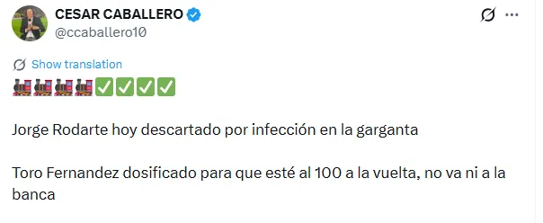 Información de César Caballero