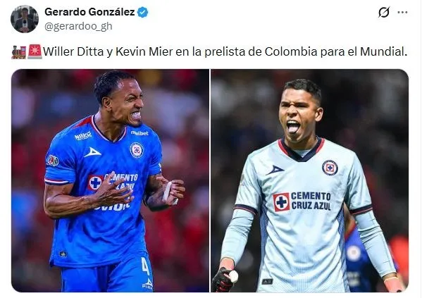 Willer Ditta y Kevin Mier en la prelista de Colombia para el Mundial (X)