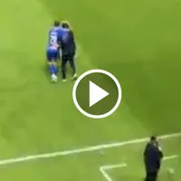 El gesto de grandeza de Rotondi con Milito tras el pitazo final