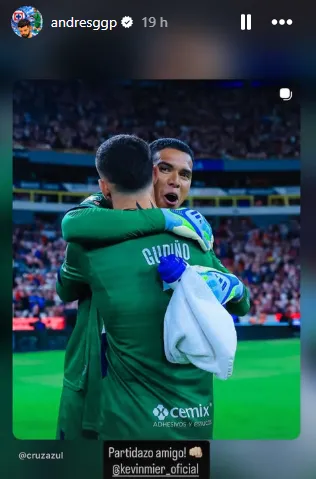 Publicación de Andrés Gudiño en Instagram