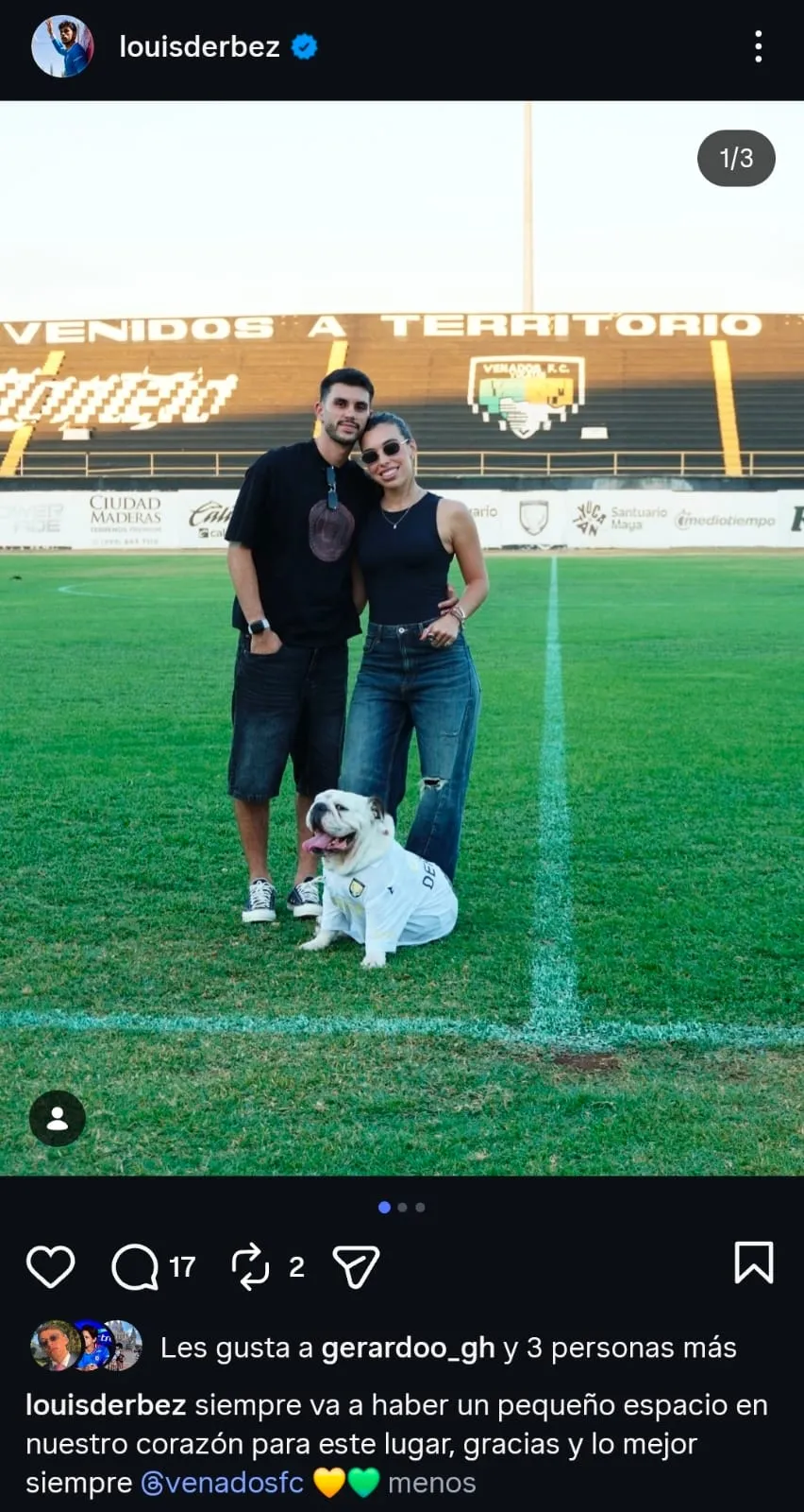 Mensaje de Louis Derbez a Venados antes de regresar a Cruz Azul. (@louisderbez)
