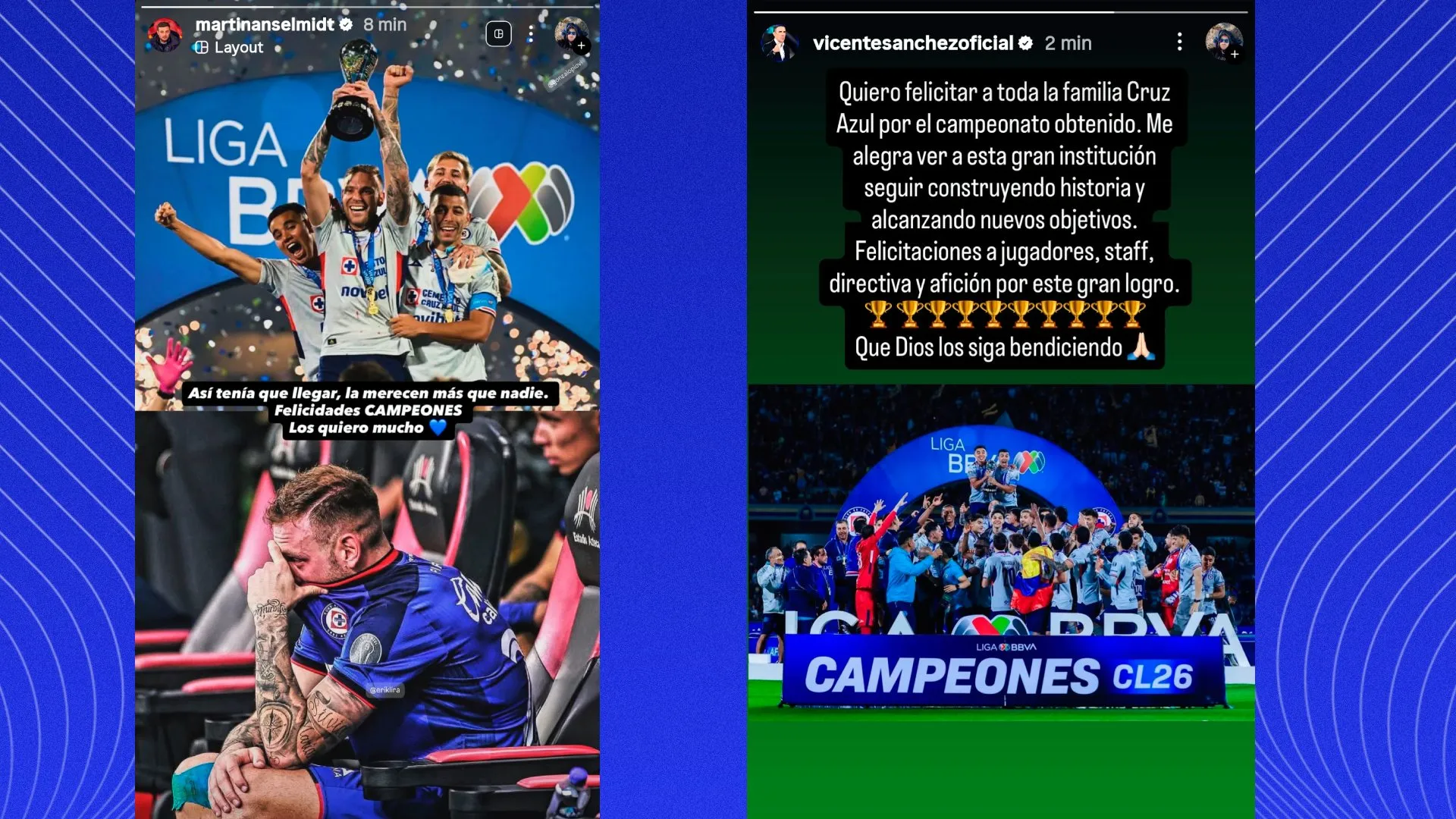 Los mensajes de felicitaciones de Anselmi y Vicente por el título de Liga MX (Especial)