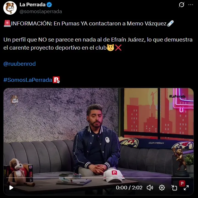 Pumas habría contactado a Memo Vázquez. (X)