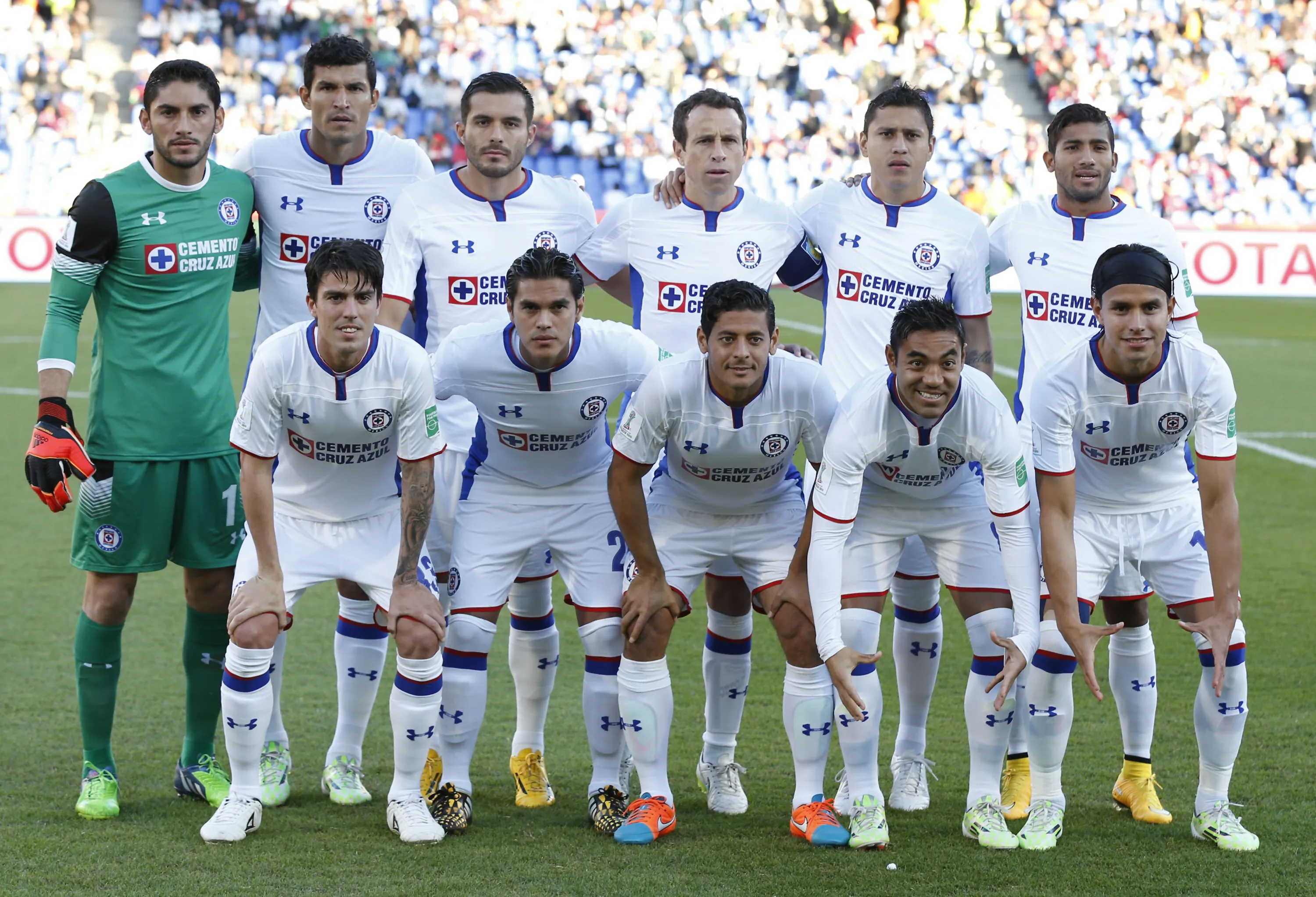 El equipo de Cruz Azul que jugó contra el Auckland City de Tim Payne. (Getty Images)