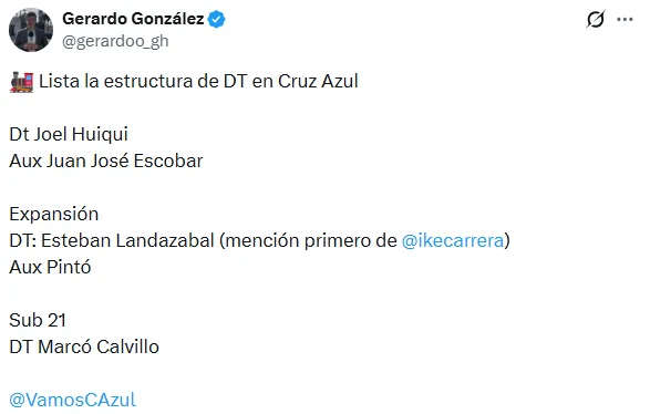 Información de Gerardo González