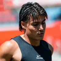 Luka Romero se entrena en el estadio del RCD Mallorca